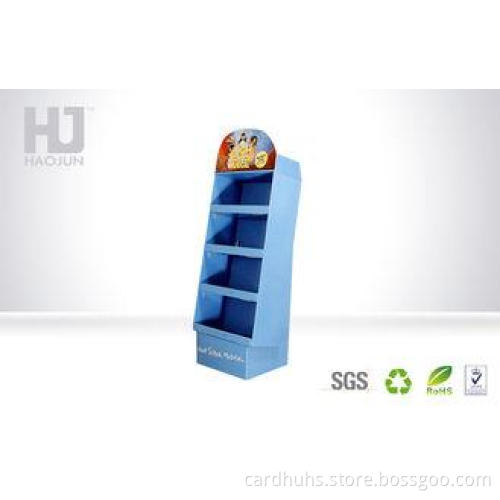 Foldable POP Corrugated Cardboard Pallet Display For Studen